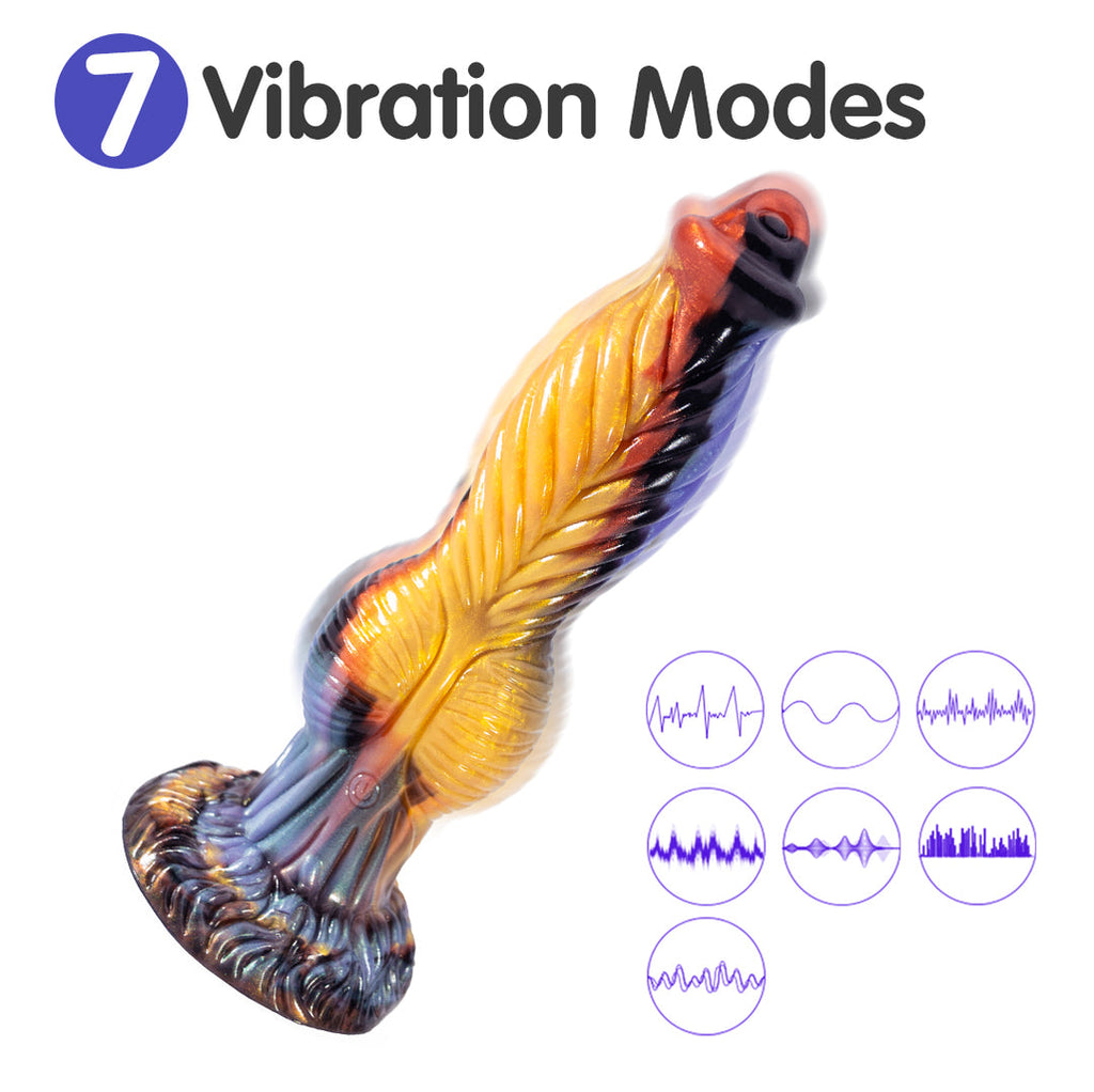 Phoenix Oculus 7 Thrusting & 7 Vibrating Dildos 10-Inch