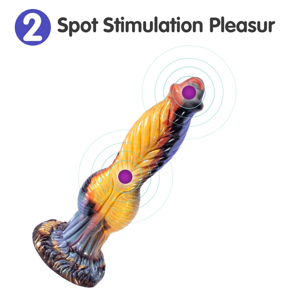 Phoenix Oculus 7 Thrusting & 7 Vibrating Dildos 10-Inch