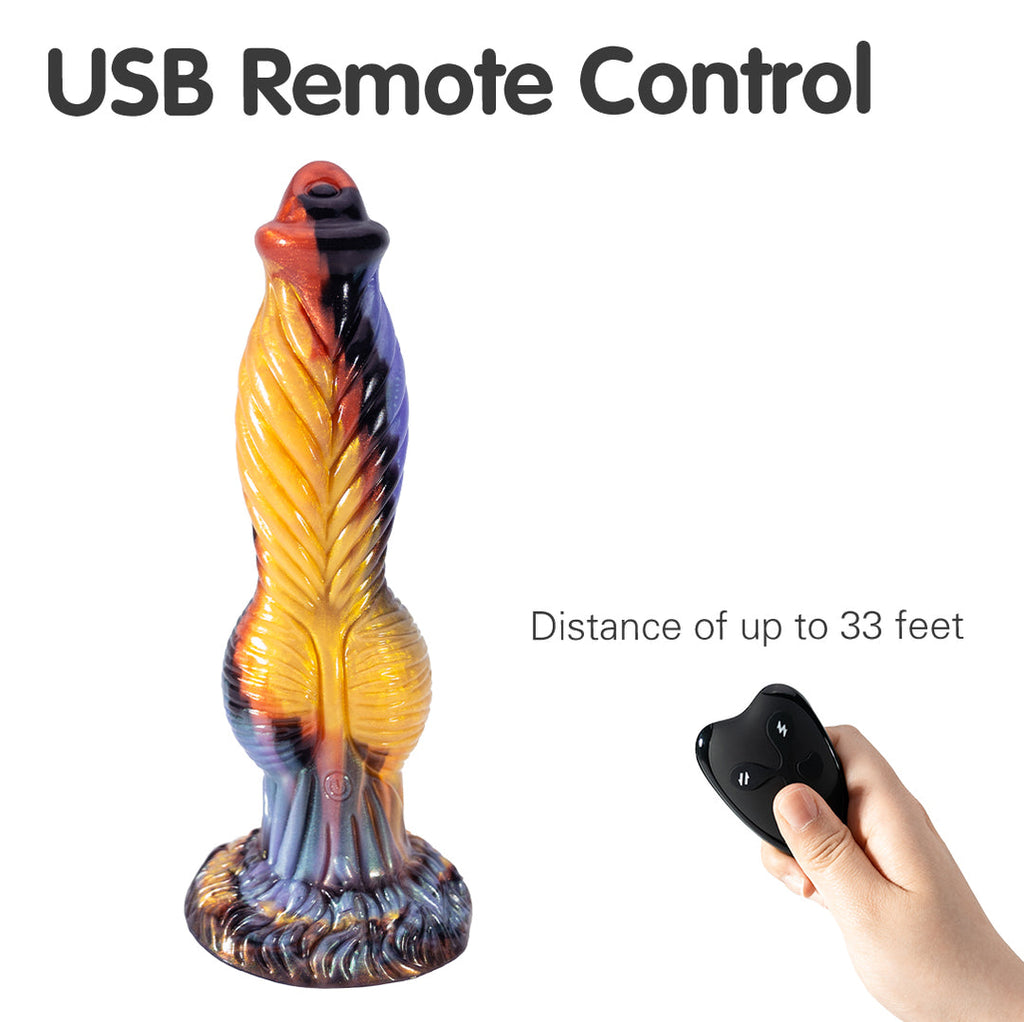 Phoenix Oculus 7 Thrusting & 7 Vibrating Dildos 10-Inch
