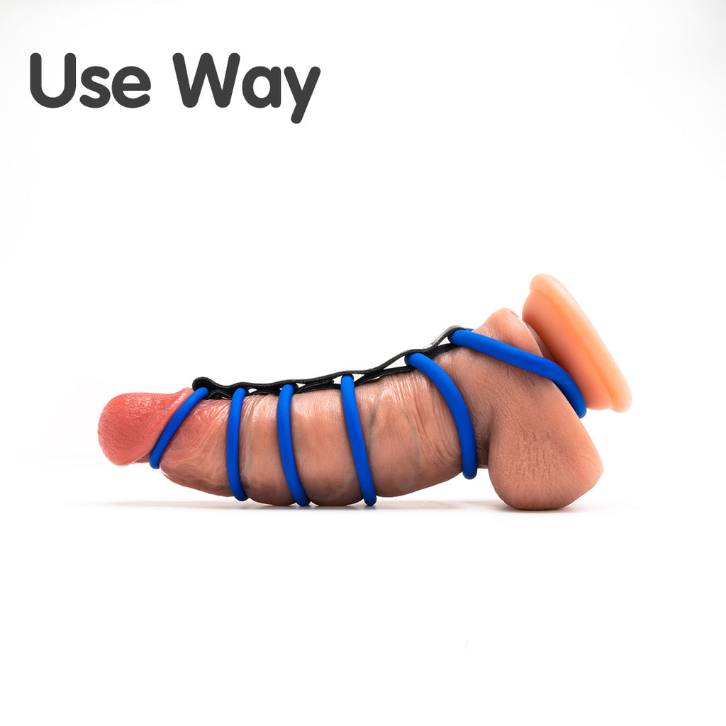Six Link Silicone Cock Ring