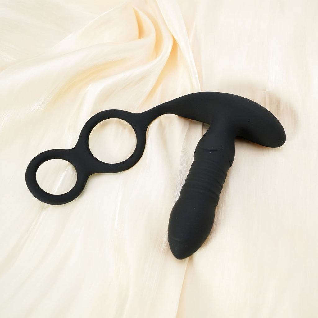 InnerGlo Rechargeable Remote Control Thrusting Prostate Massager Cock Rings