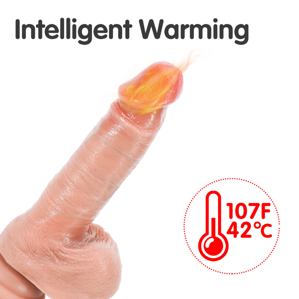 Eclipse Sensation Sweet Heat Thrusting & Swing Dildo Vibrator 7-Inch
