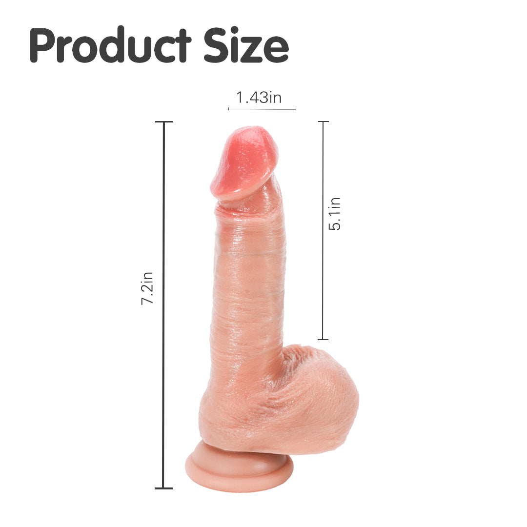 Eclipse Sensation Sweet Heat Thrusting & Swing Dildo Vibrator 7-Inch