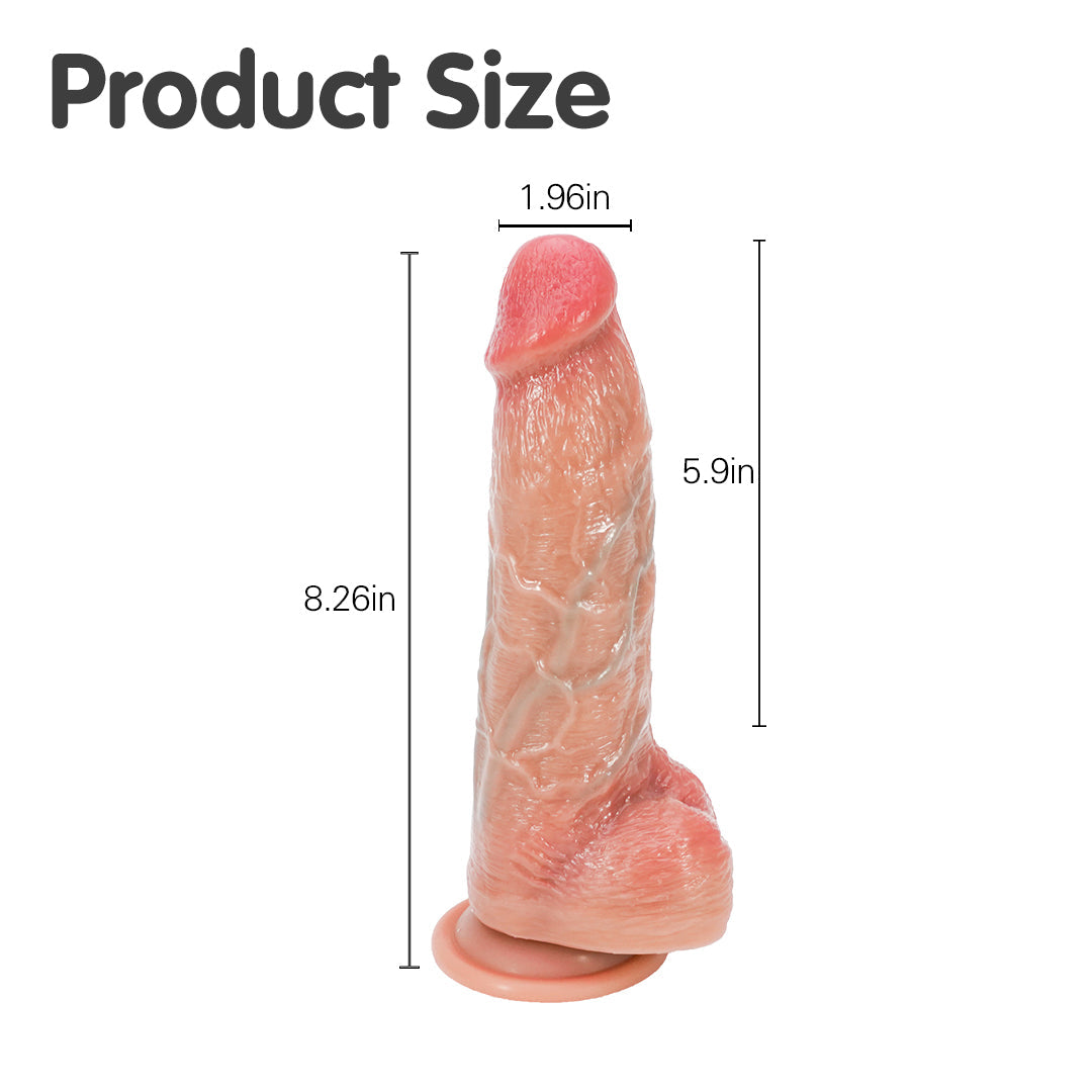 Aurora Touch Classic Dildo 8-Inch