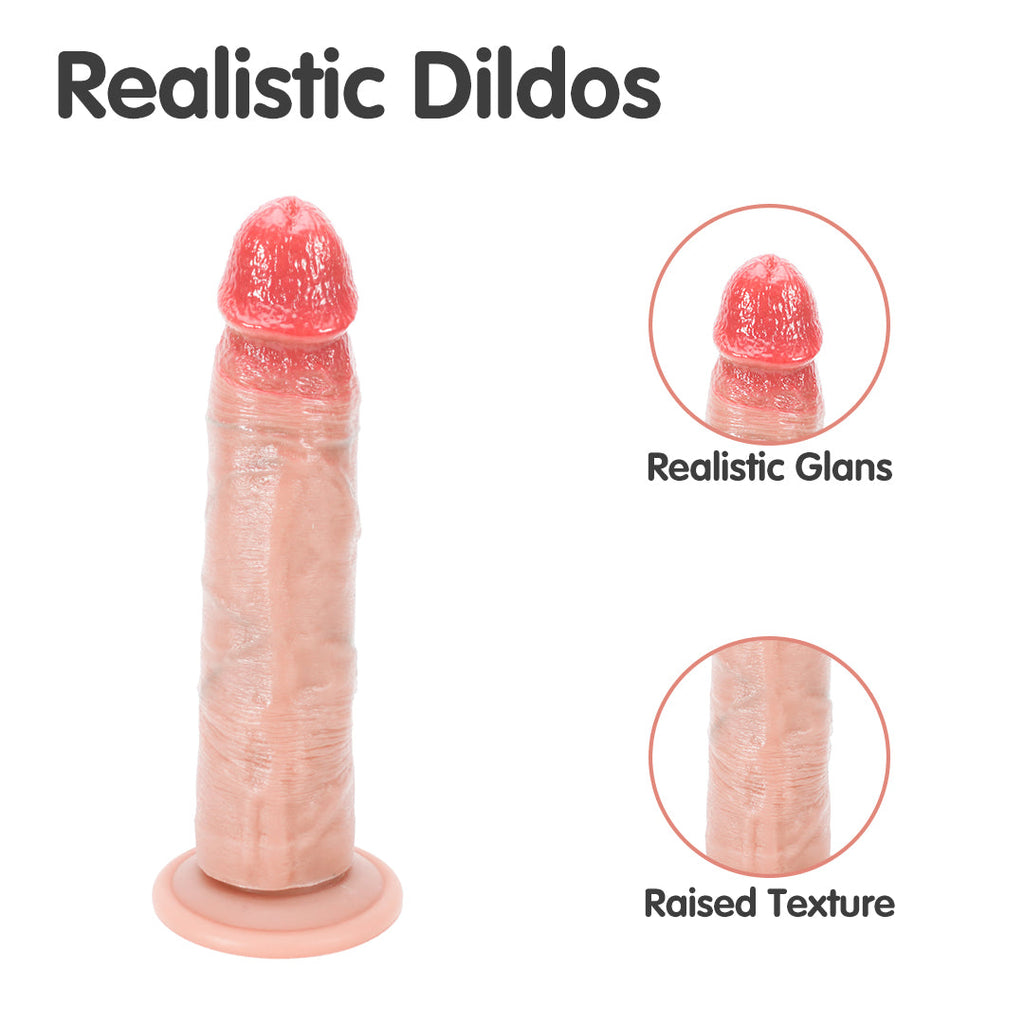 Aurora Touch Realistic Silicone Suction Cup Dildo 8.5-Inch