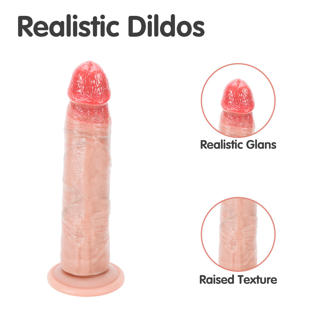 Aurora Touch Realistic Silicone Suction Cup Dildo 8.5-Inch