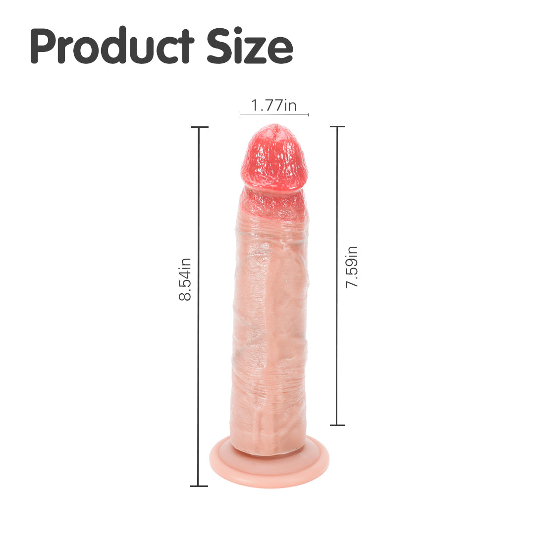 Aurora Touch Realistic Silicone Suction Cup Dildo 8.5-Inch