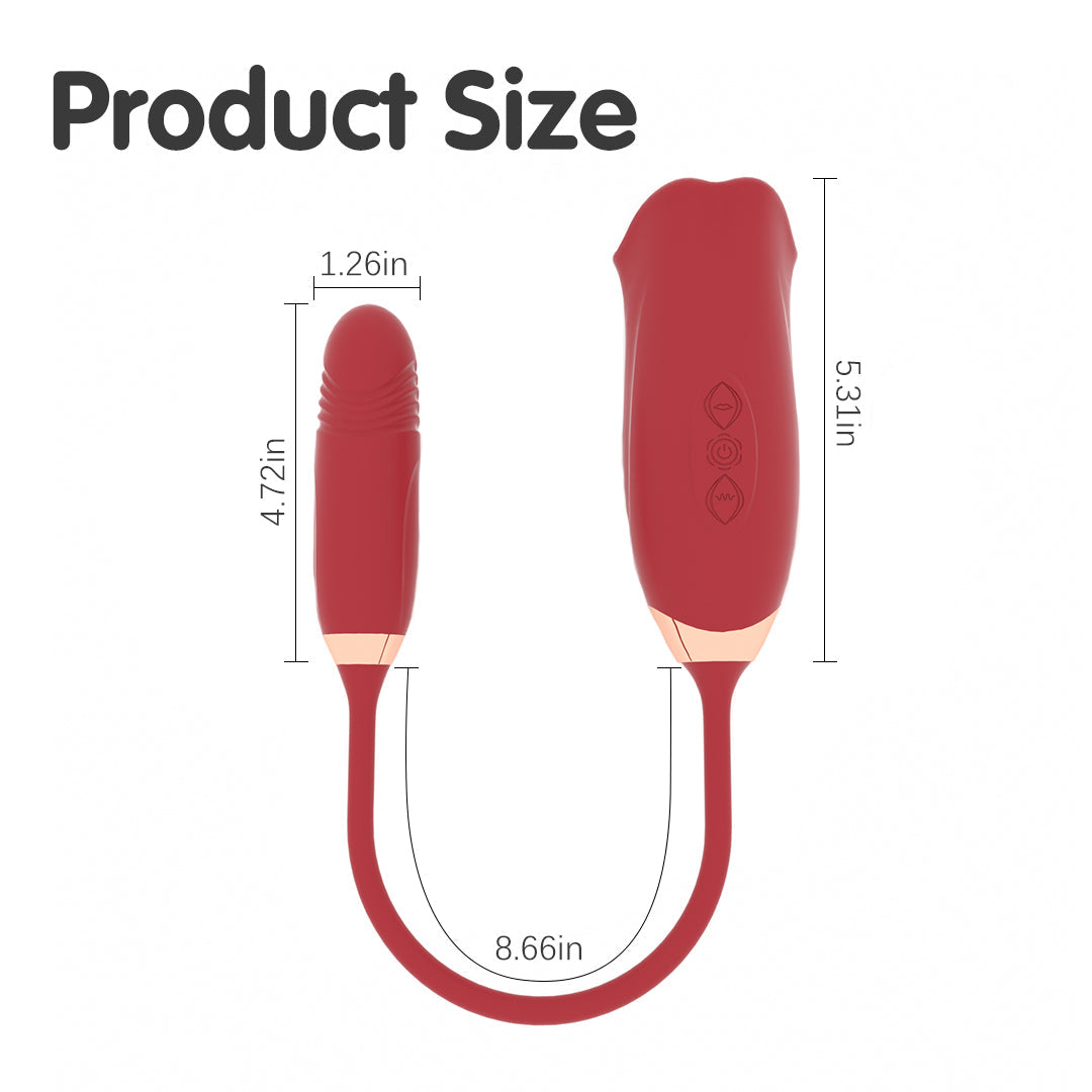 Lip Tease 2-in-1 Tongue Vibrator