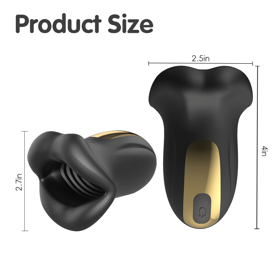 Obsidian Grip Vibrating Male Masturbator