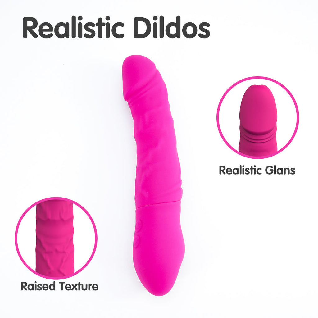 KING-2 Vibrating & Rotating Dildos 9-Inch