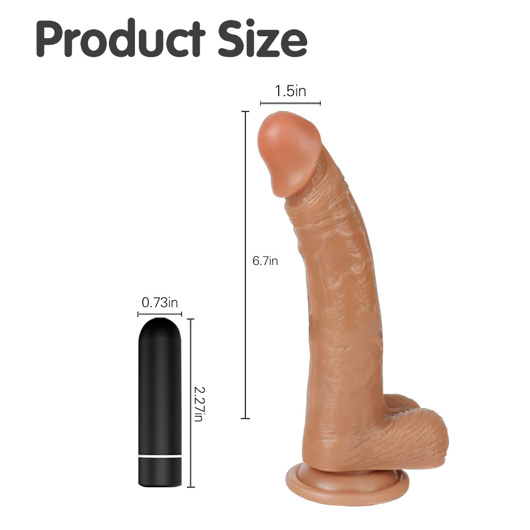 Croods Realistic Dildo Vibrator 7-Inch