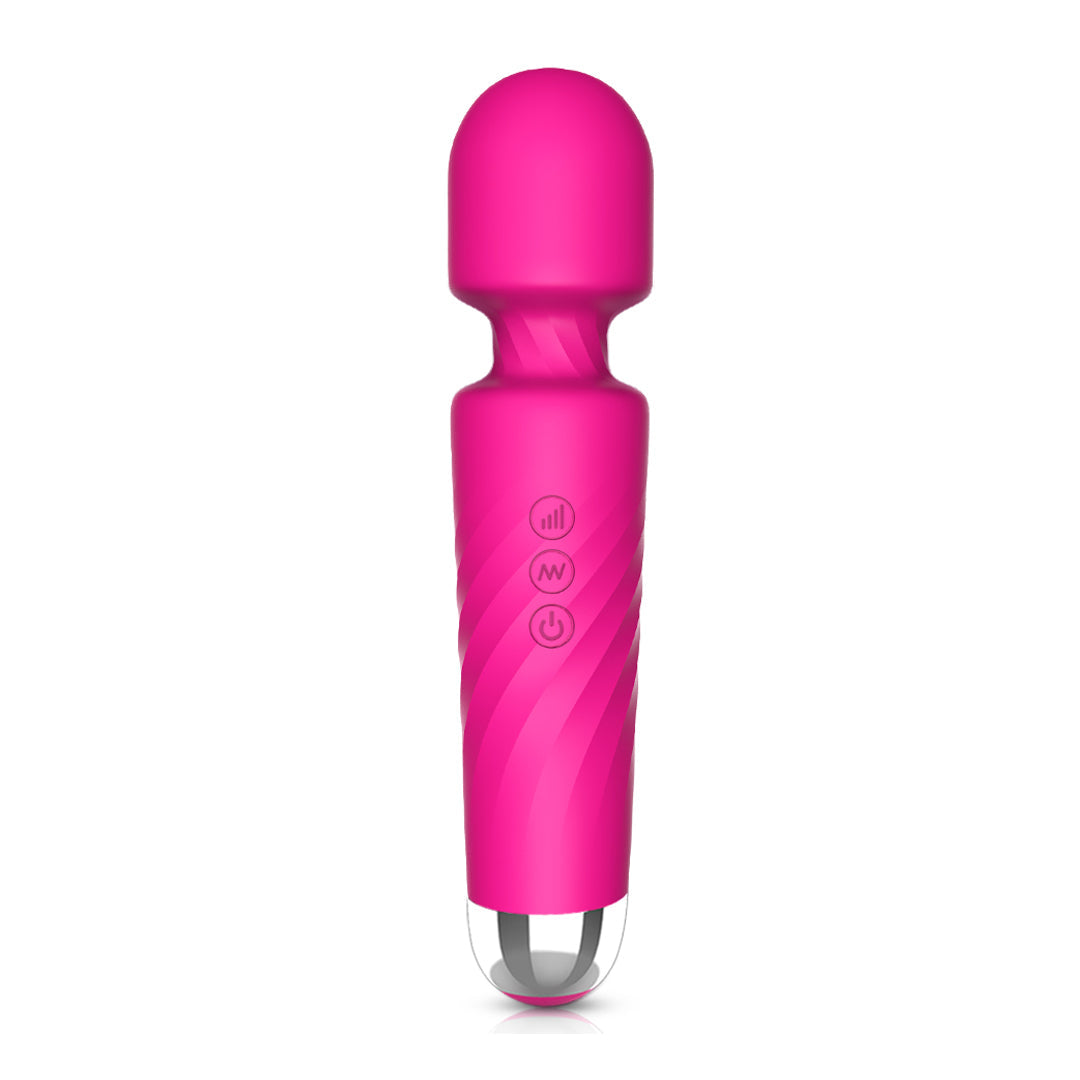 Pink Silicon Massage Wand Vibrator