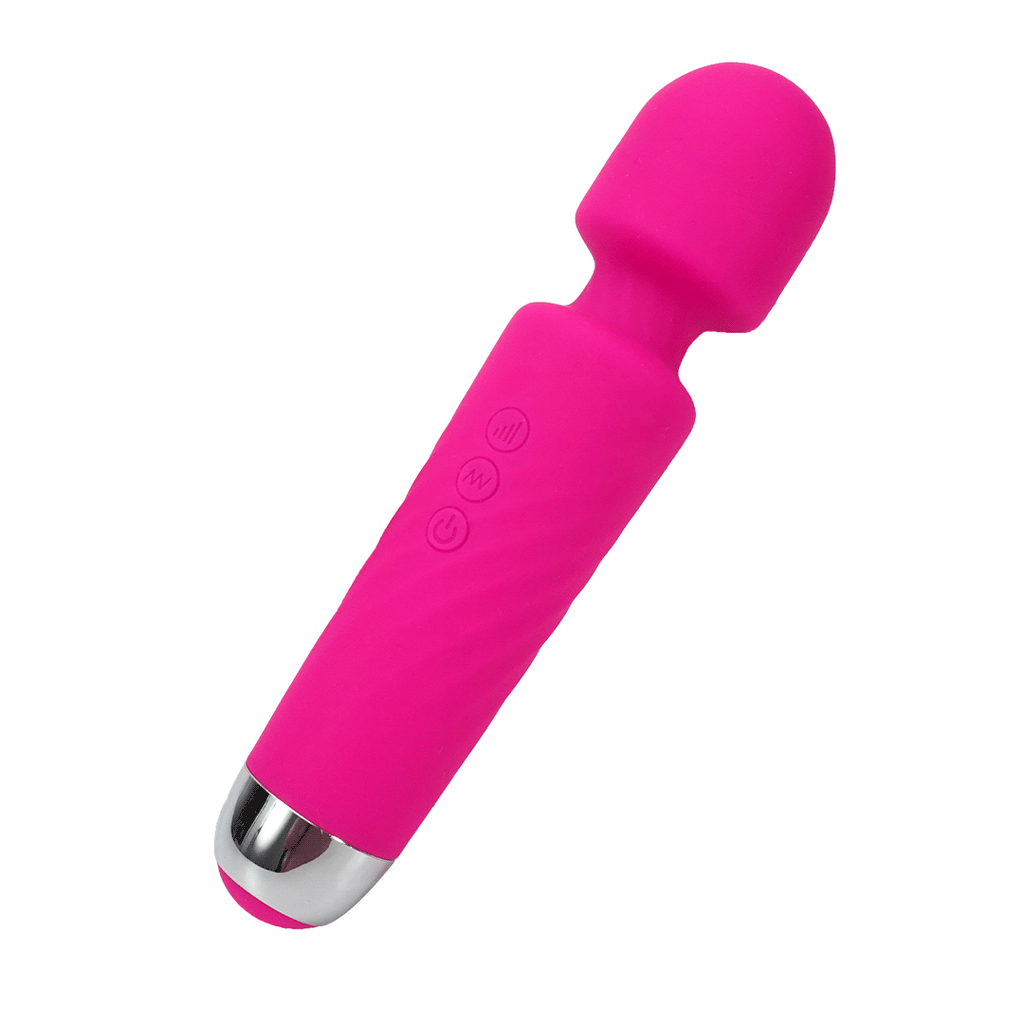 Pink Silicon Massage Wand Vibrator