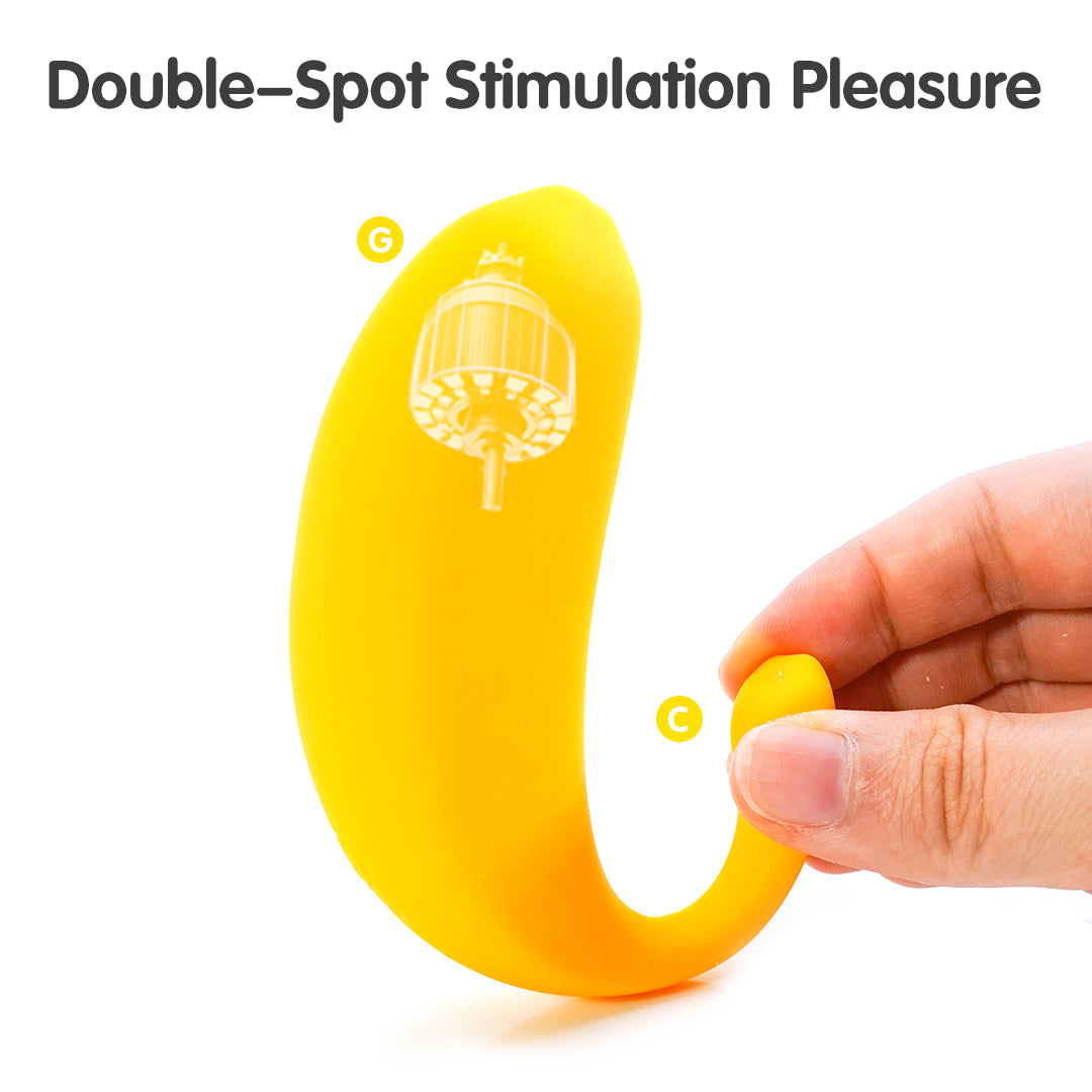 Banana Rechargeable Remote Control Love Egg Vibrator