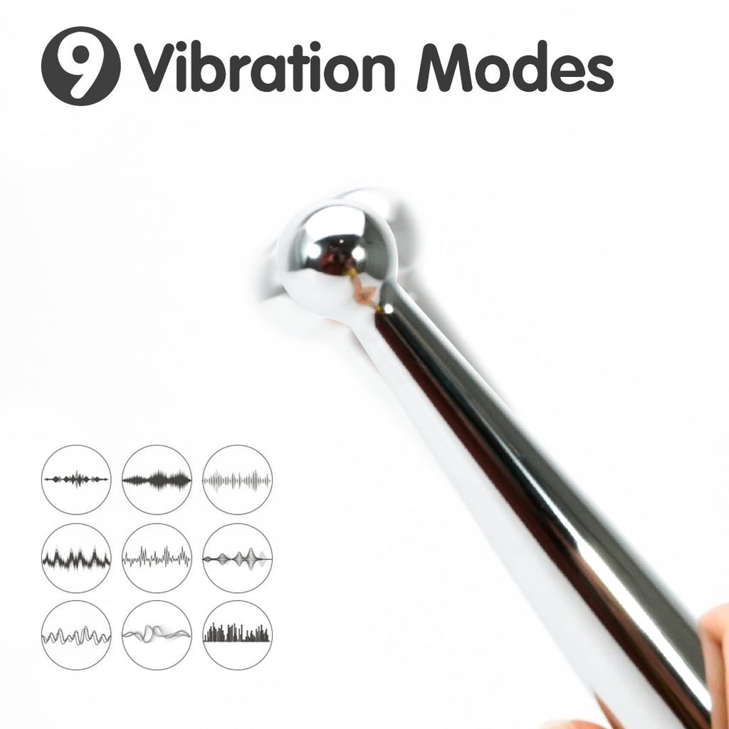 Dipsy Deluxe Rechargeable Mini Metal Anal Massage Wand Vibrator