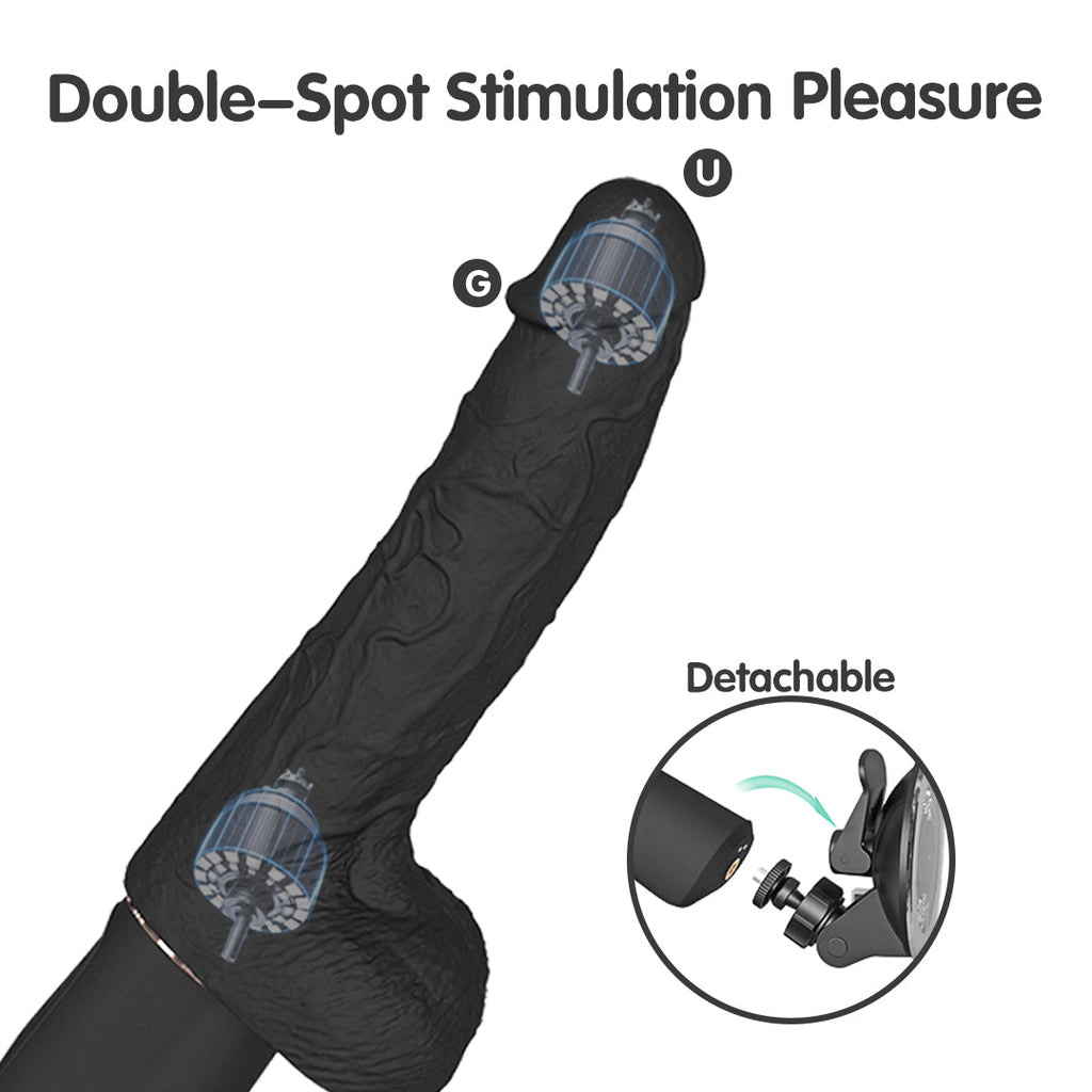 Patton-Rct Suction Cup Heating Remote Control Dildo Vibrator