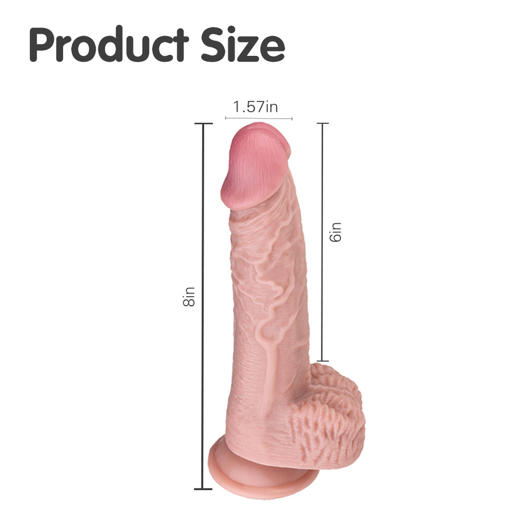 Dick Classic Realistic Dildo 8-Inch