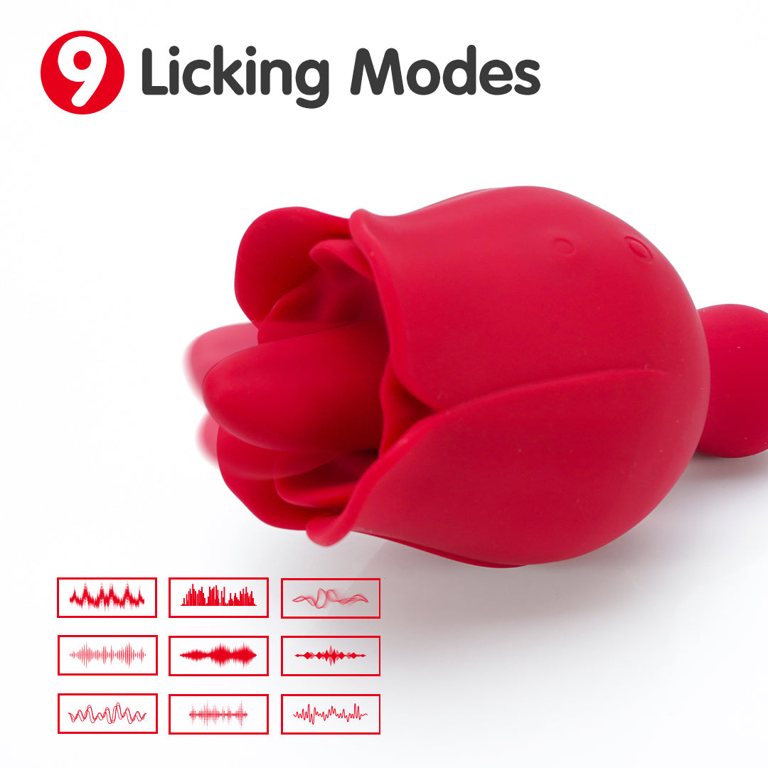 Rose Pro 3 Clitoral Licking Vibrating Stimulator