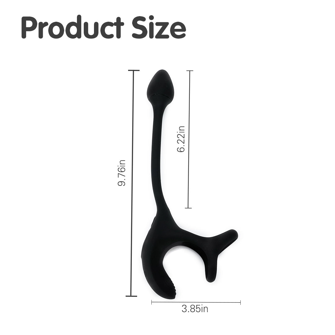 Cradle Of Devil Rechargeable Cock Ring Prostate Vibrating Massager