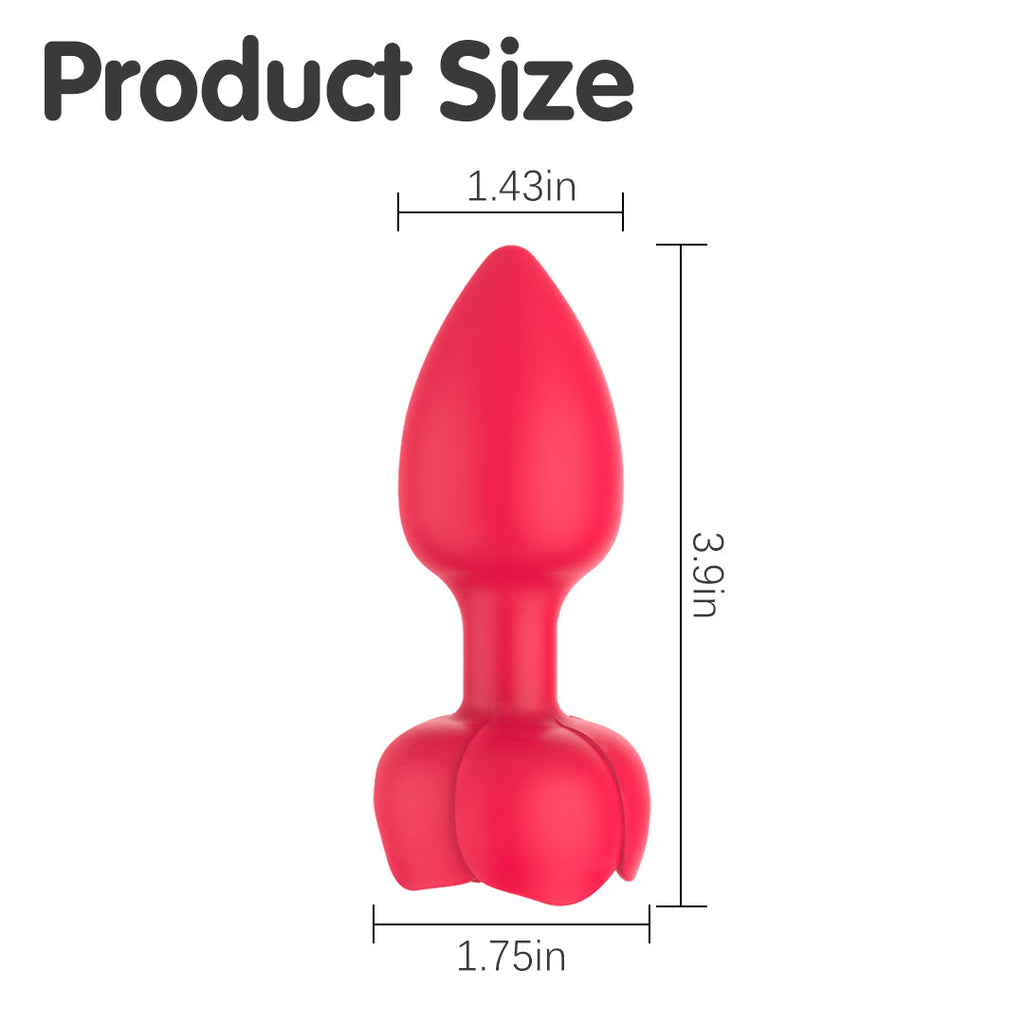 Fire Gem Remote Control Glow Vibrating Butt Plug
