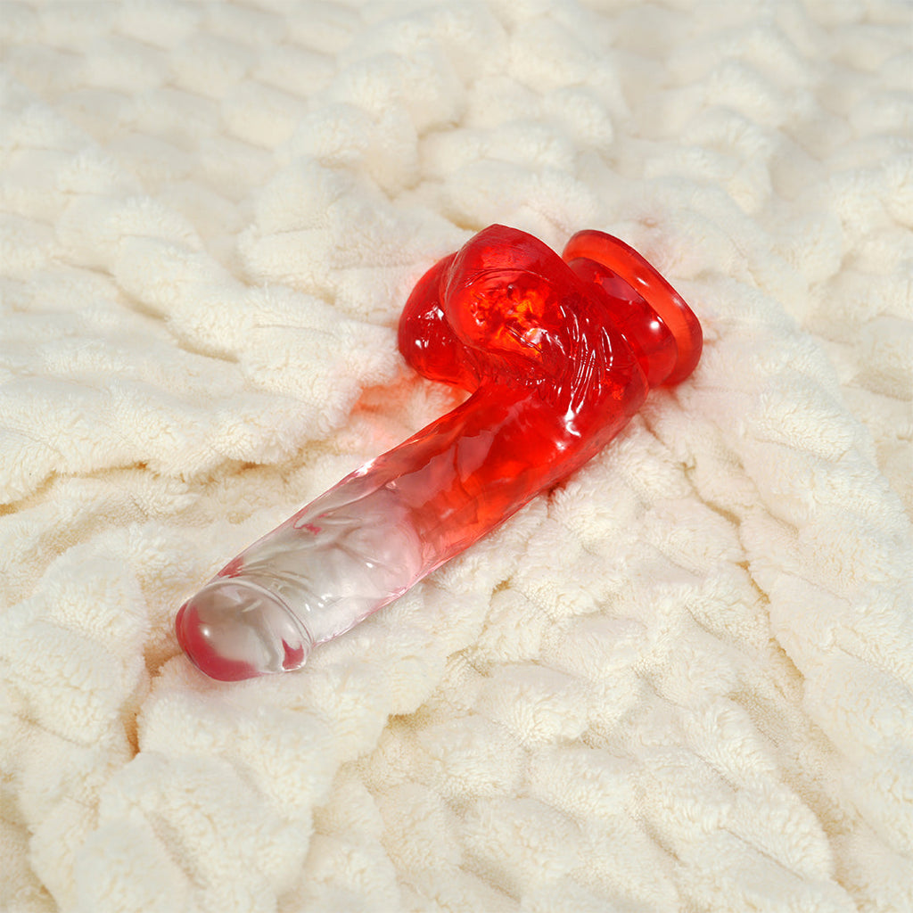 Red Desire Suction Cup Dildo 7-Inch