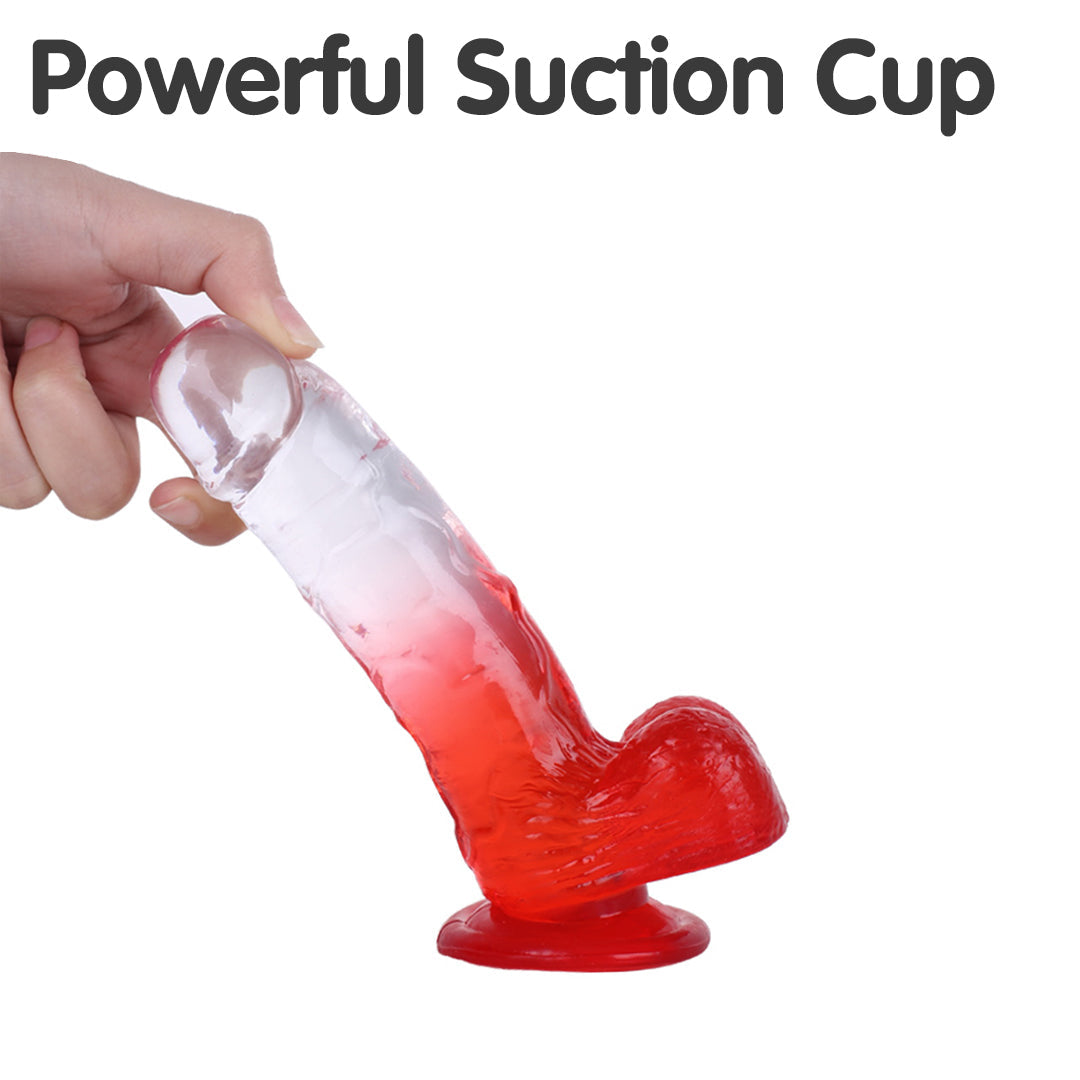 Red Desire Suction Cup Dildo 7-Inch