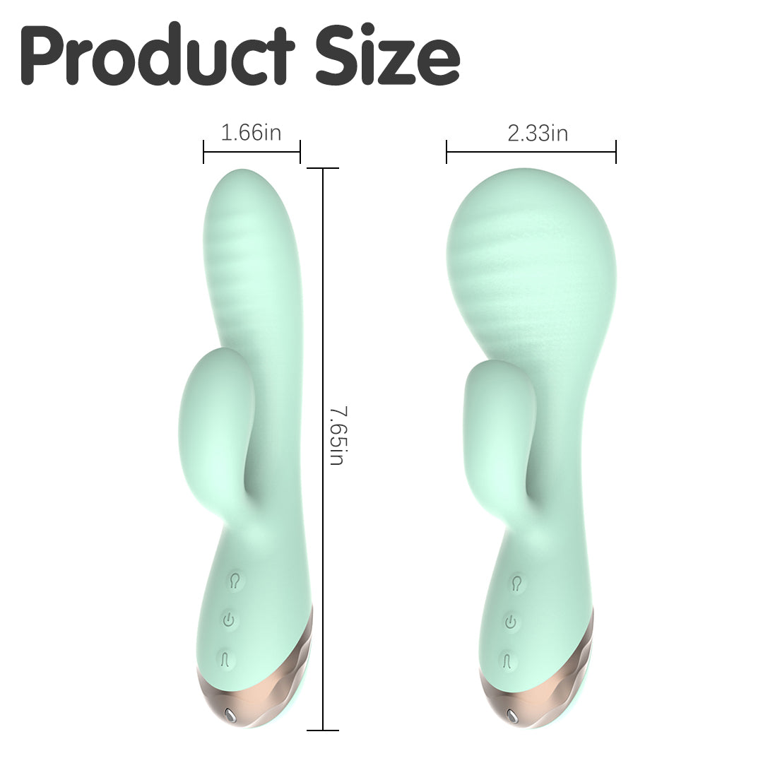 Aero Bloom Inflatable Rechargeable G-Spot & Clitoral Rabbit Vibrator