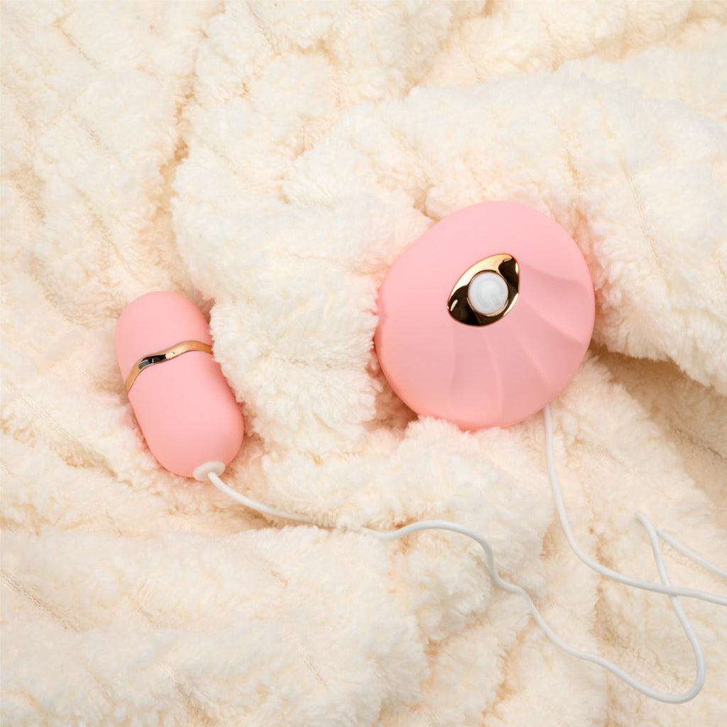 Shell Wired Remote Control Mini Egg Vibrator
