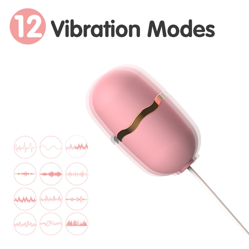 Shell Wired Remote Control Mini Egg Vibrator