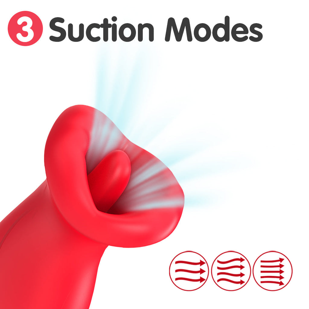 Fiery Lips Sucking & Licking Vibrator
