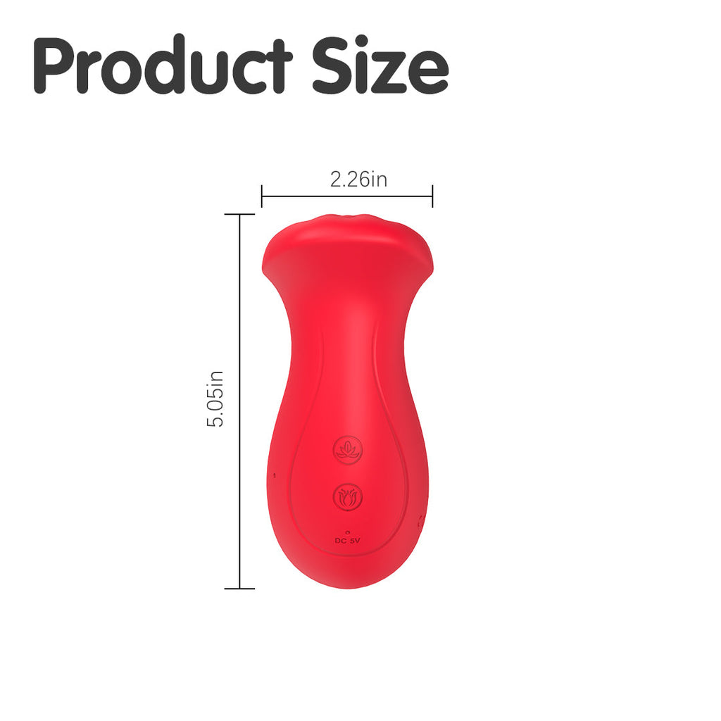 Fiery Lips Sucking & Licking Vibrator