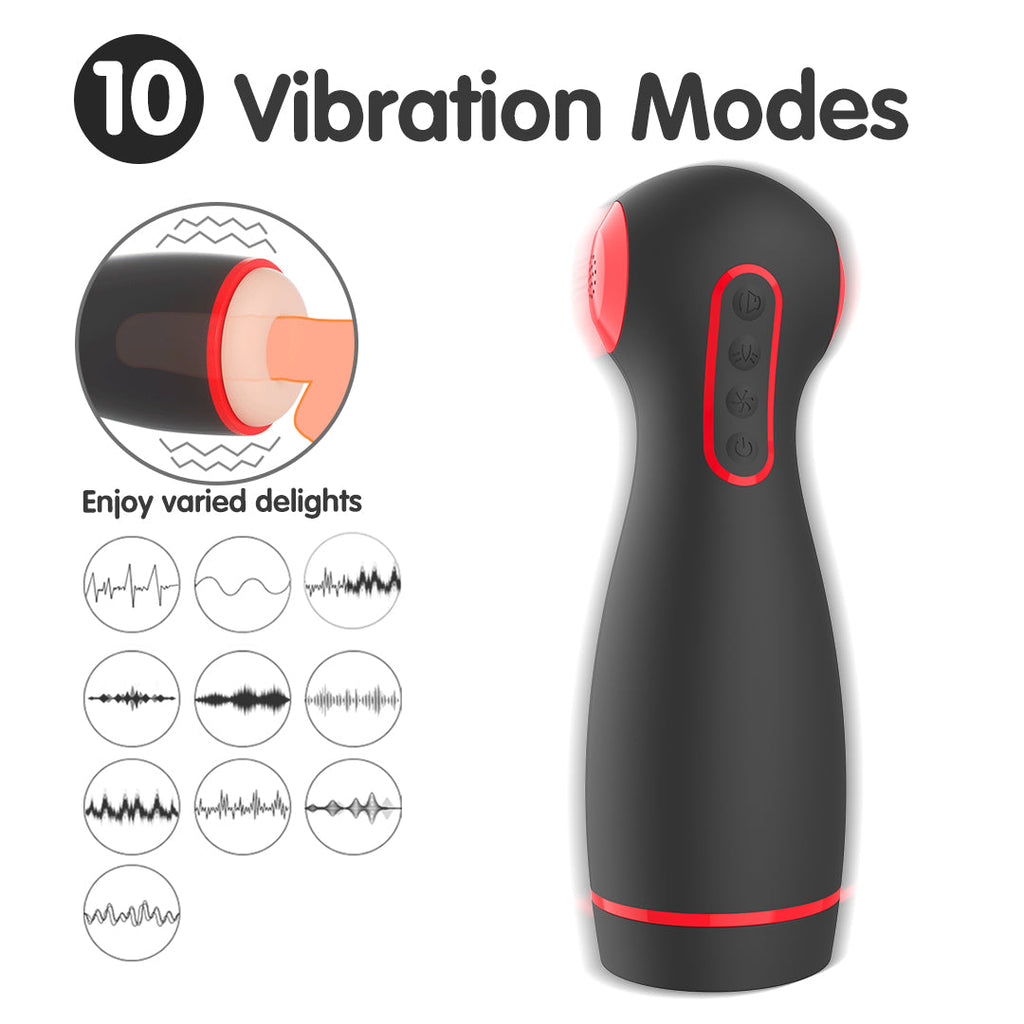 Civi Suction Squeeze Vibrating Voice Masturbator