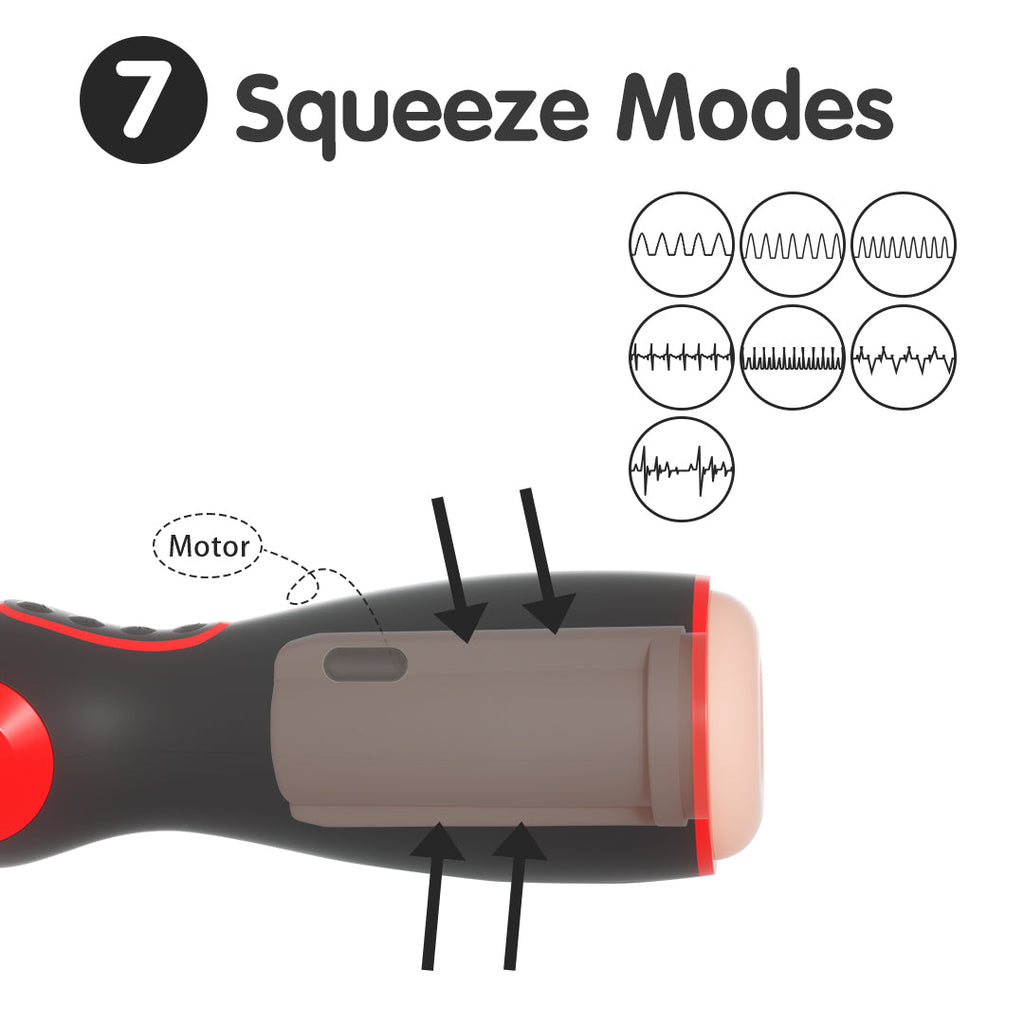 Civi Suction Squeeze Vibrating Voice Masturbator