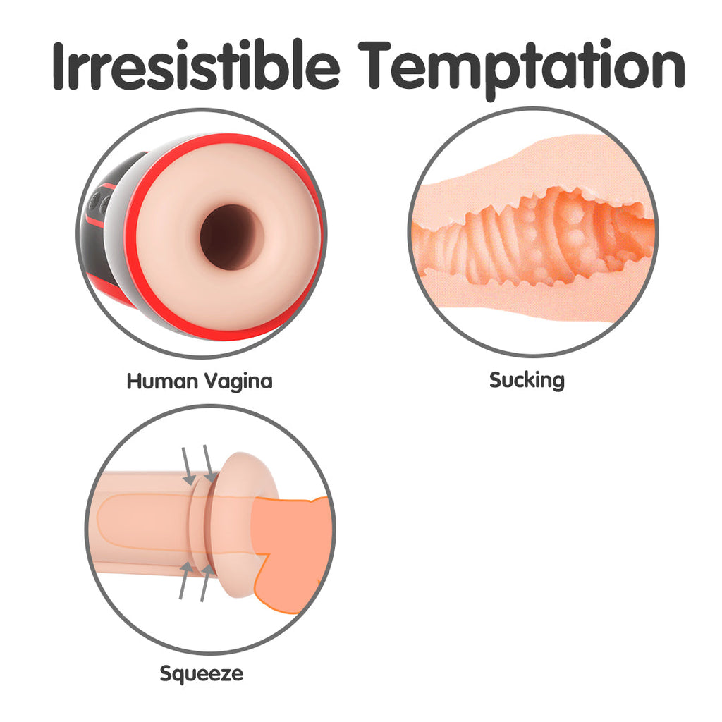 Civi Suction Squeeze Vibrating Voice Masturbator