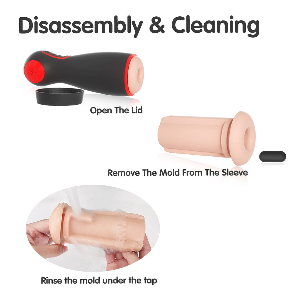 Civi Suction Squeeze Vibrating Voice Masturbator