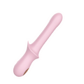 Pink Ripple Wiggle G-Spot Dildo Vibrator