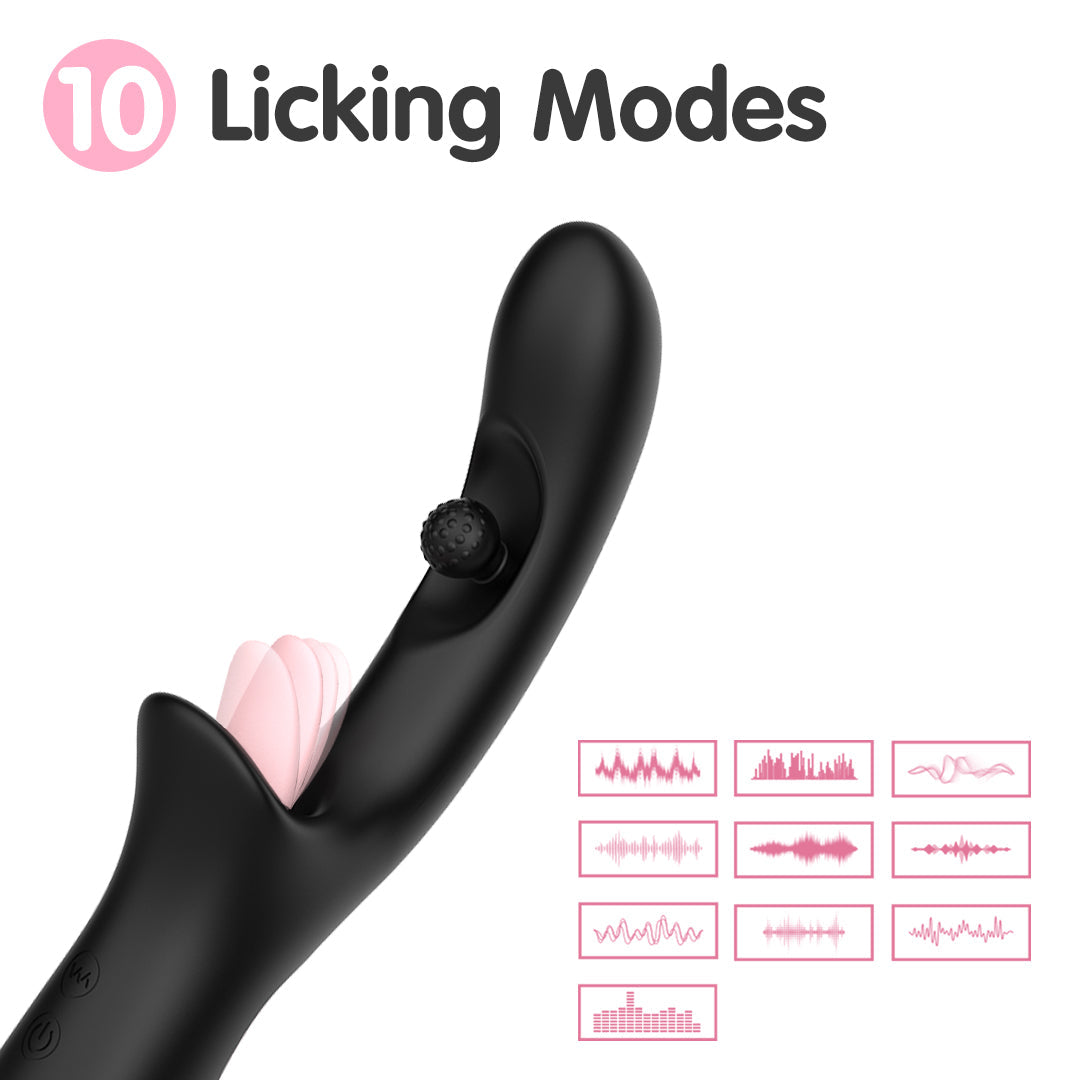 Georgia 360° Rotation Licking Rabbit Vibrator