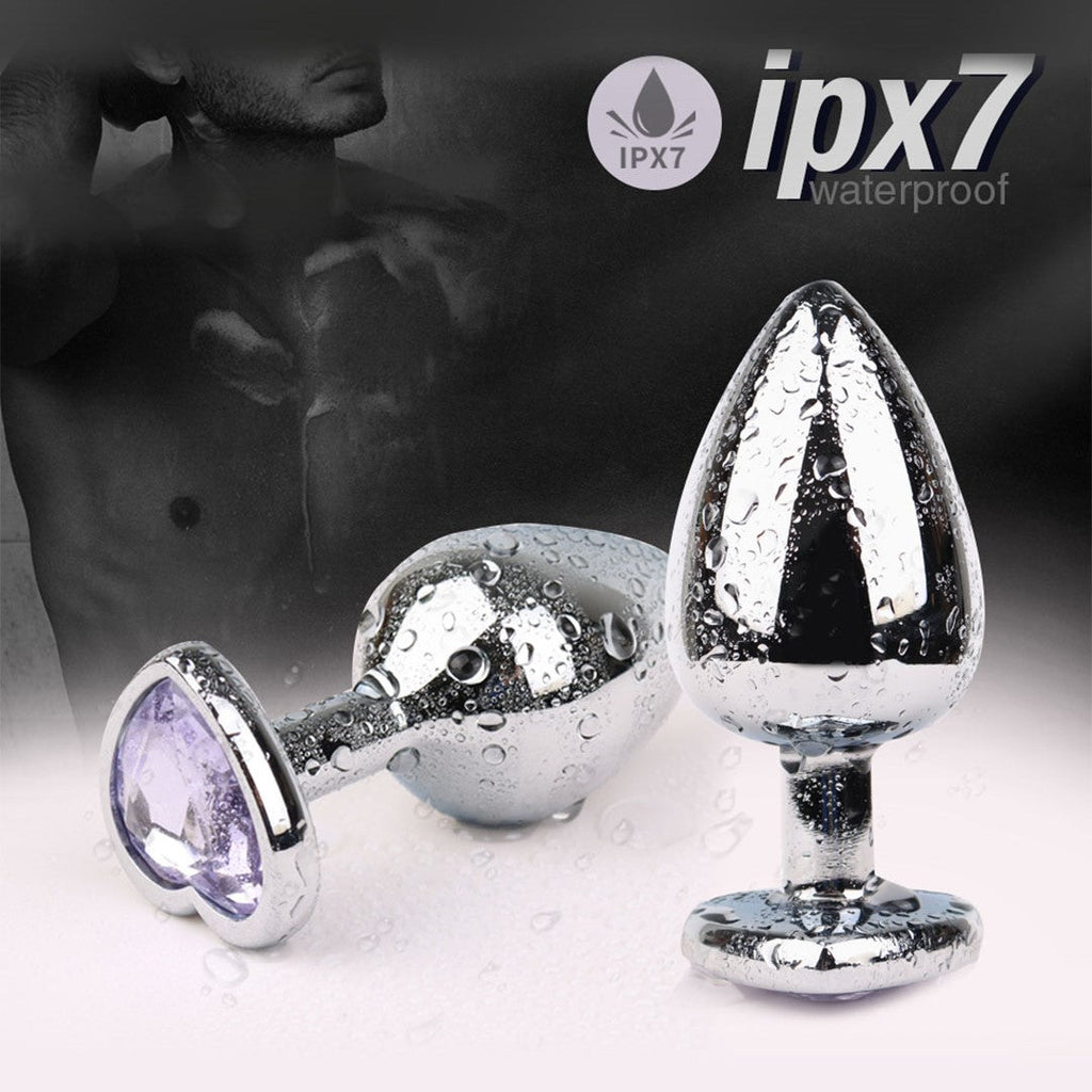 TateA Jewelled Metal Butt Plug Set (3 Piece)