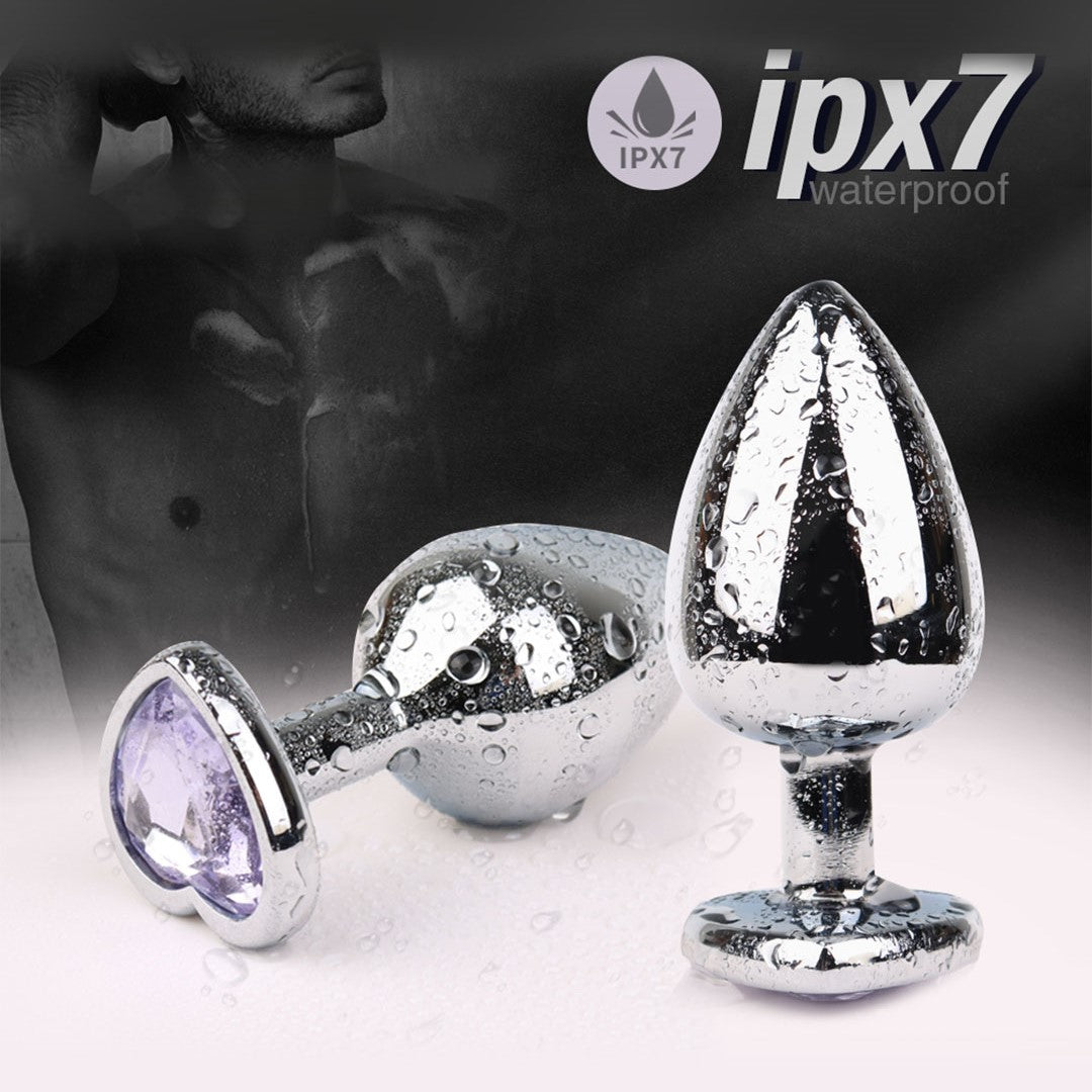 TateA Jewelled Metal Butt Plug Set (3 Piece)